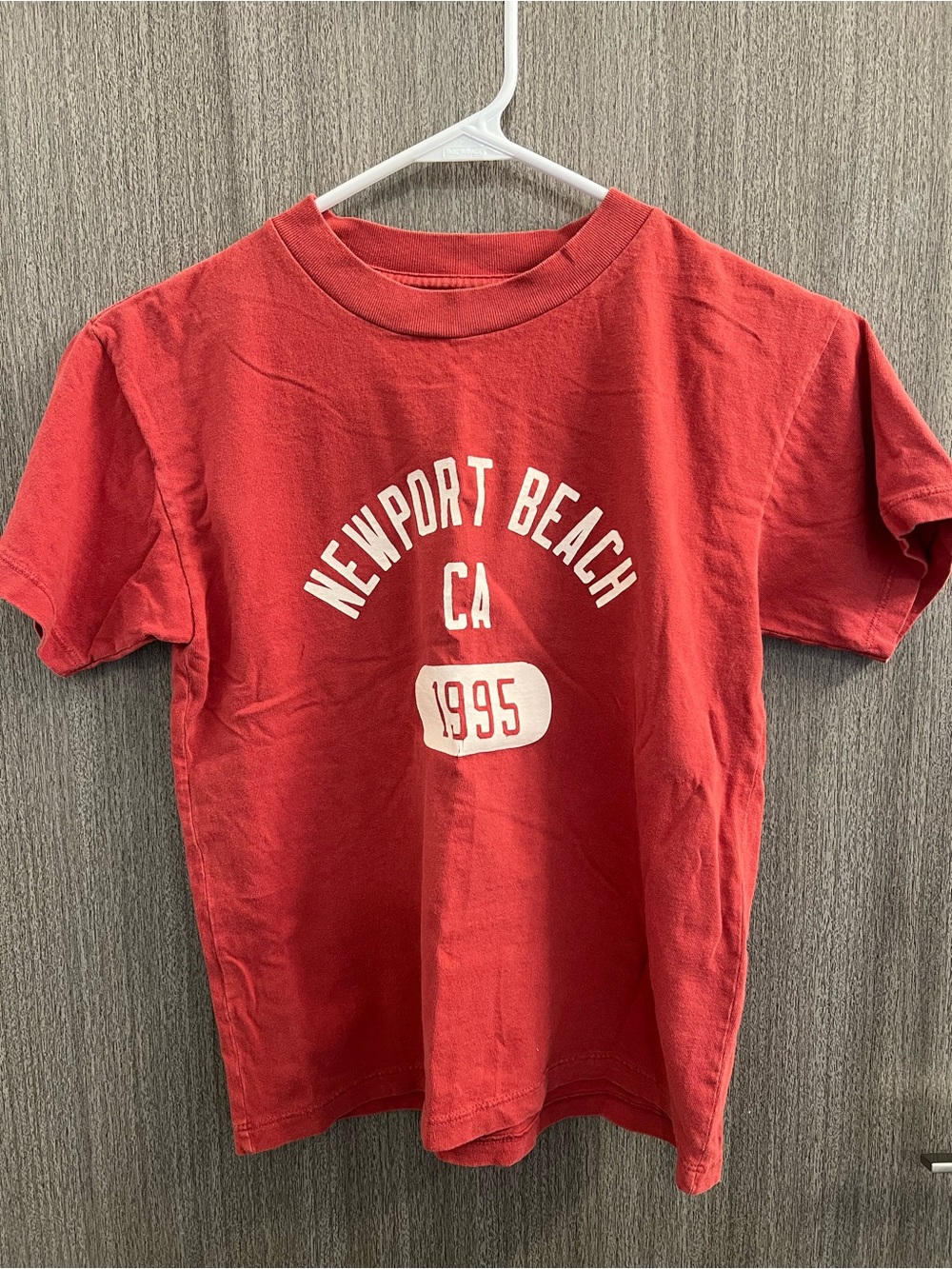 Brandy Melville Red Newport Beach CA Graphic Tee